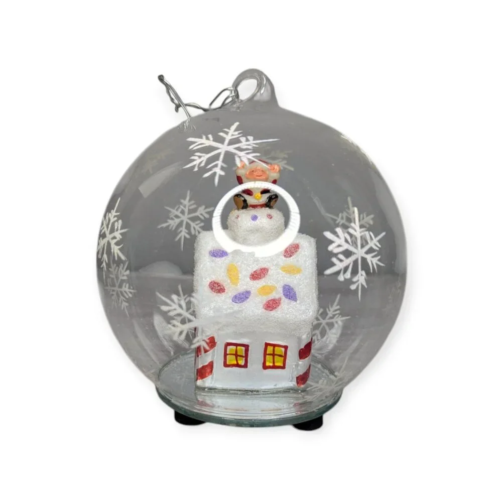 Christopher Radko LED Blown Gloss Christmas Ornament with Original Box